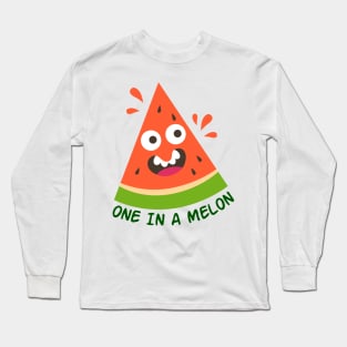 One in a melon- watermelon Long Sleeve T-Shirt